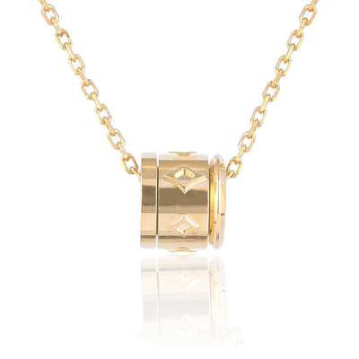 quality Verfijnde 18kt gele gouden halsketting factory